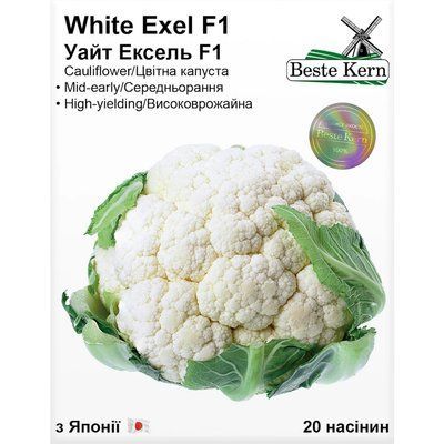 Семена Капуста цветная Уайт Эксель F1 Beste Kern 20шт (For Hobby2564) For Hobby2564 фото