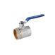Кран кульовий Valves 1 1/4'' ВВ PN30 синя ручка CV022064 фото 1