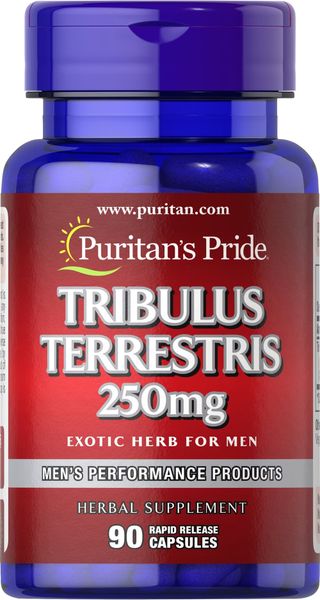 Стимулятор тестостерону Puritan's Pride Tribulus Terrestris 250 mg, 90 капсул puritan_5255 фото