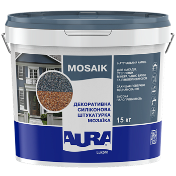 Штукатурка мозаїка Aura Luxpro Mosaik M15 (зерно 1,5 мм) В244 15кг (42248) 42261 фото