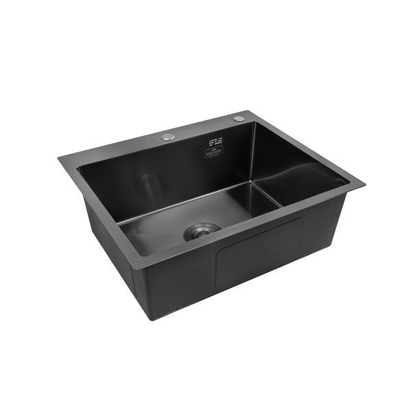 Кухонная мойка Kroner KRP Schwarze - 6050HM PVD (3/1 мм) CV025260 фото