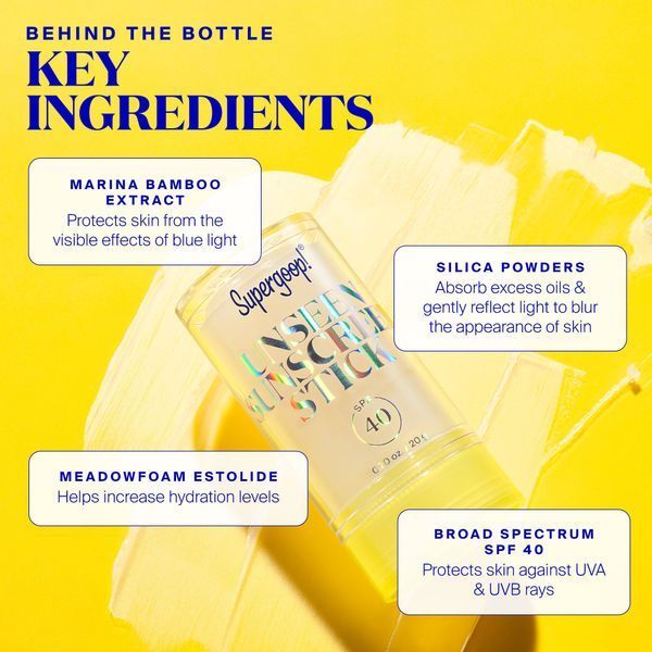 Сонцезахисний крем Supergoop! Unseen Sunscreen Stick SPF 40, 21 мл КОСМ01596 фото