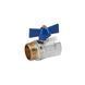 Кран кульовий Valves 1" ВЗ PN30 синій метелик CV018324 фото 1