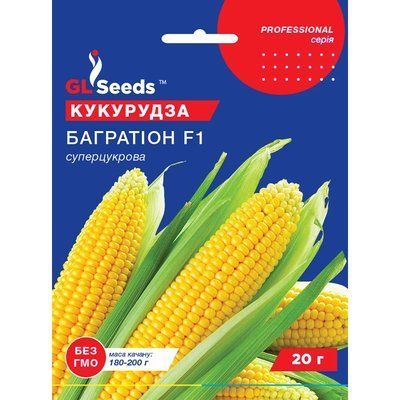 Семена Кукуруза сахарная Багратион F1 GL Seeds 20г (Professional328) 4823096910406 фото