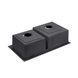 Кухонная мойка Kroner KRP Schwarze - 7843ZHM PVD (2.5/0.5 мм) CV022797 фото 5